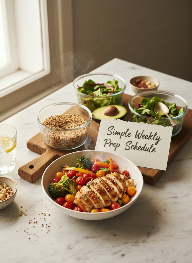 Simple Weekly Prep Schedule