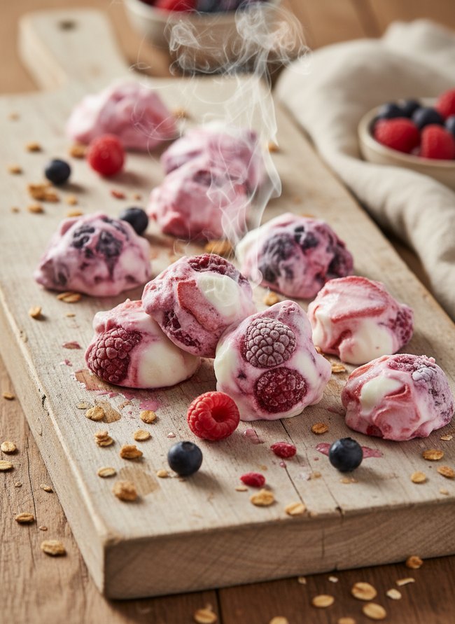 Frozen Berry Yogurt Bites