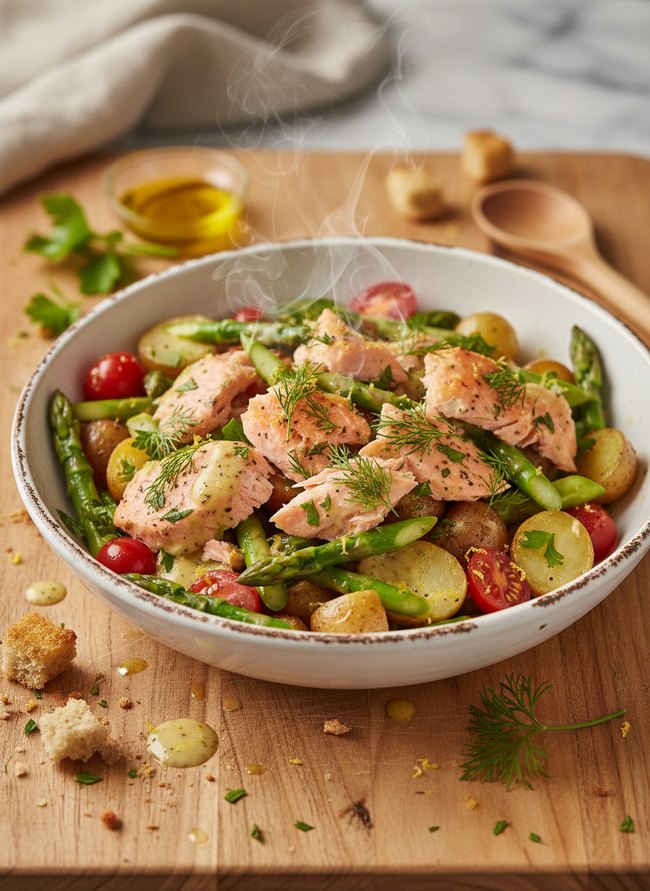 Lemon Herb Salmon Salad
