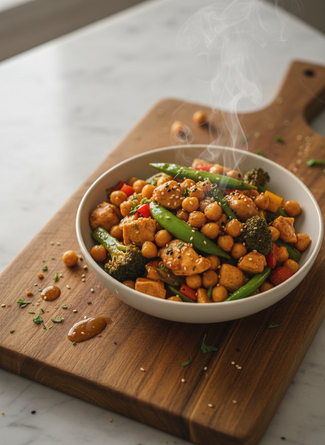 Chicken Chickpea Stir-fry