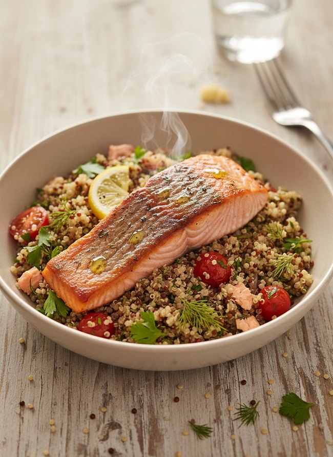 Speedy Salmon Quinoa