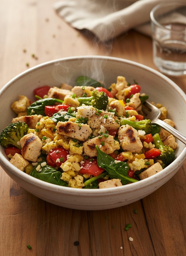 Lean Protein Vegetable Scramble