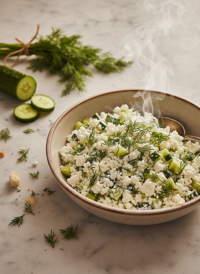 Cucumber Dill Cottage Cheese