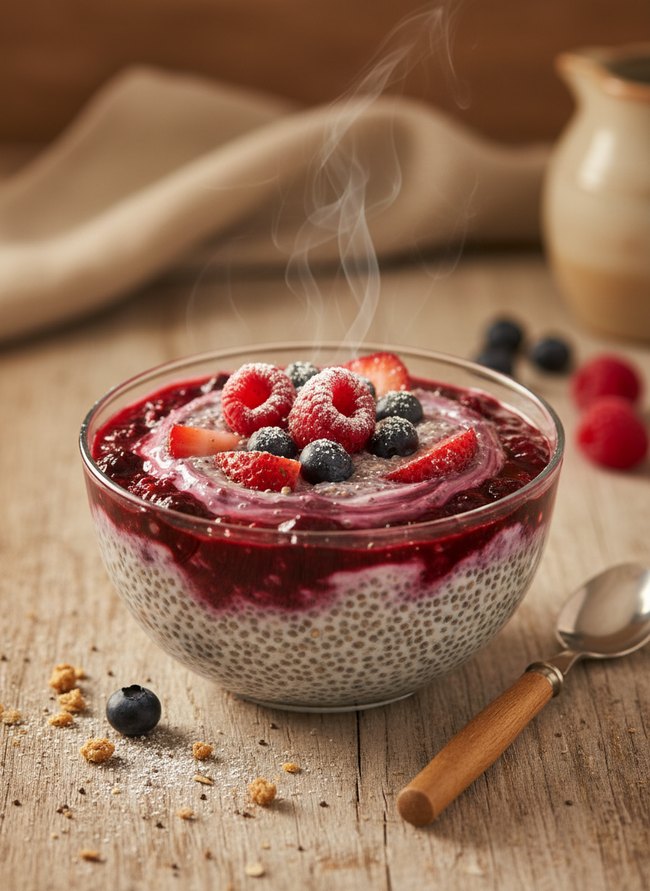 Berry Chia Seed Pudding