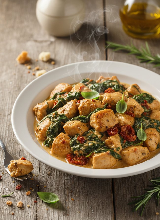 Creamy Tuscan Spinach Chicken