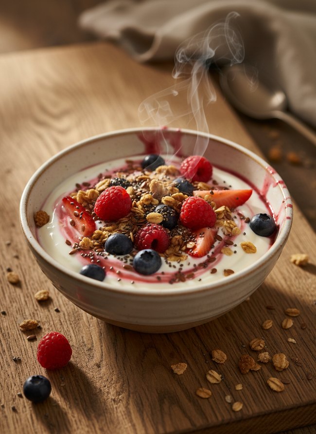 Berries Greek Yogurt Delight