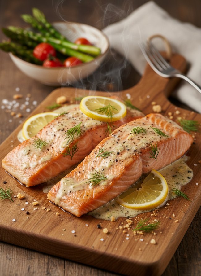 Creamy Lemon Dill Salmon