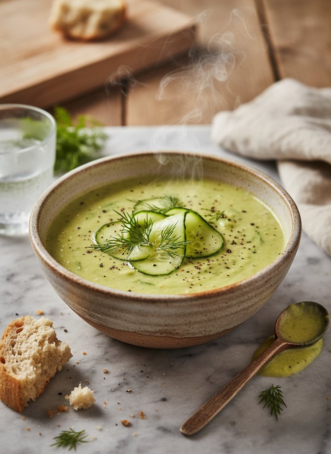 Avocado Cucumber Gazpacho