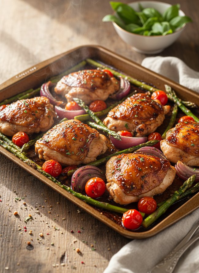 Sheet Pan Balsamic Chicken