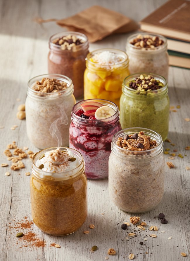 Overnight Oats Jar Lineup