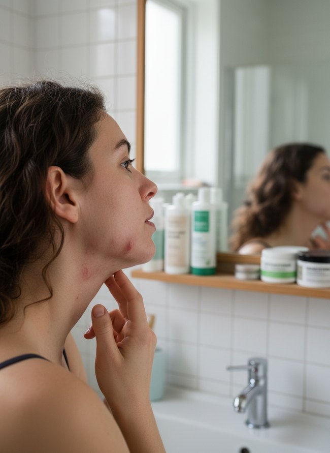 Deep Jawline Cysts