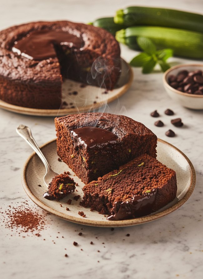 Dark Chocolate Zucchini Cake