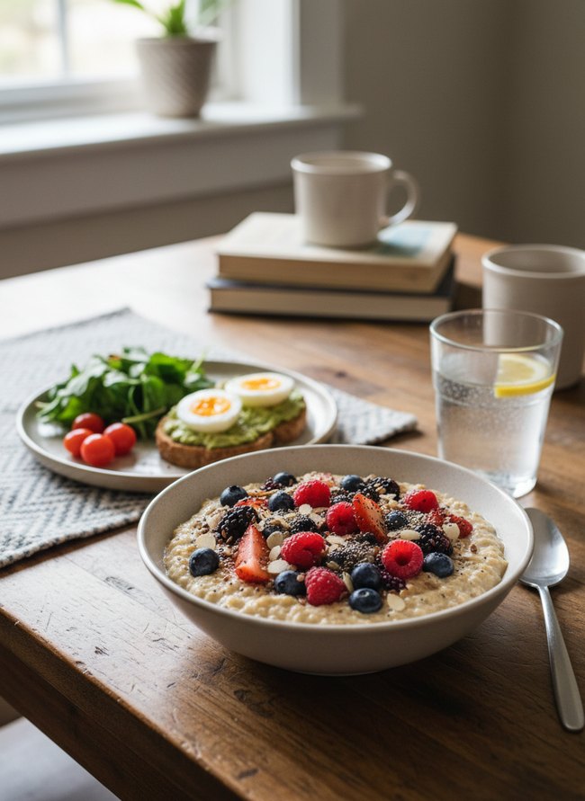 Fiber Rich Berry Oatmeal