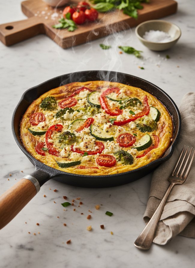 Garden Vegetable Frittata Bake