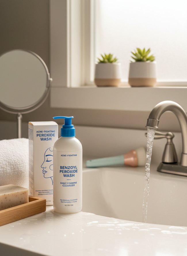 Acne-Fighting Benzoyl Peroxide Wash