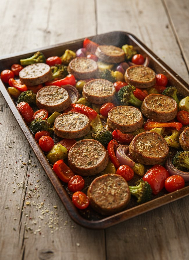 Sheet Pan Veggie Sausage
