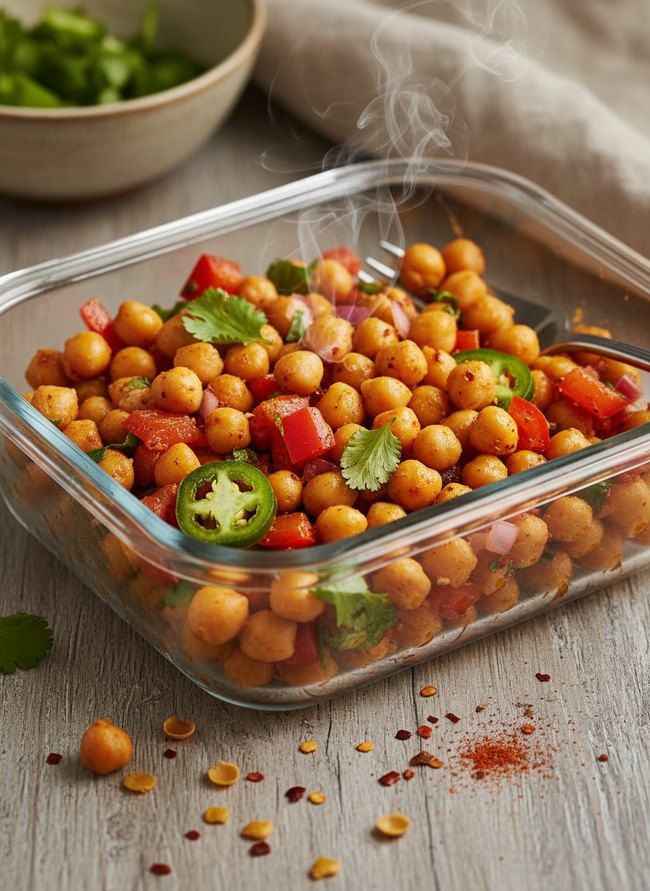 Spicy Chickpea Salad Container