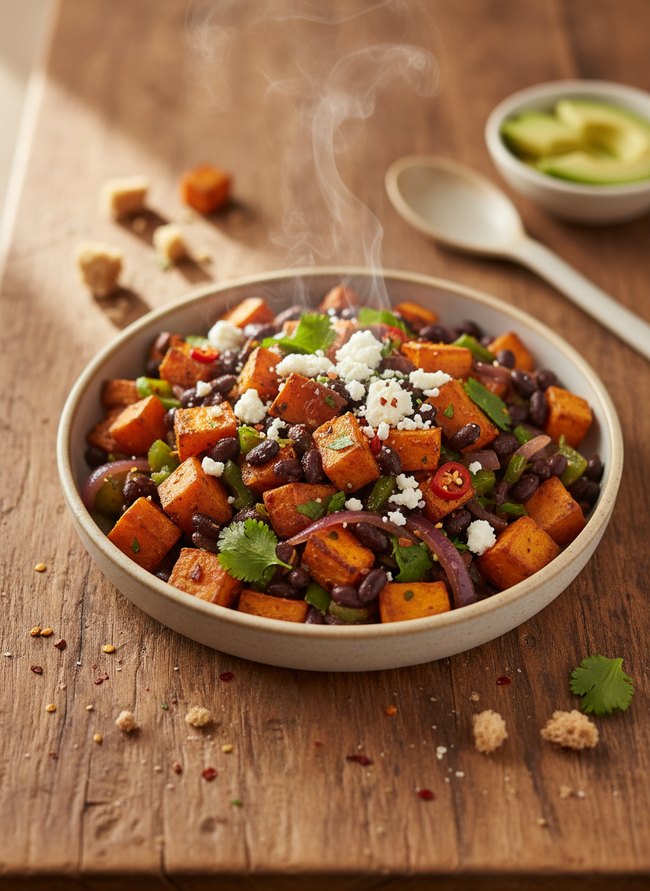 Black Bean Sweet Potato Hash