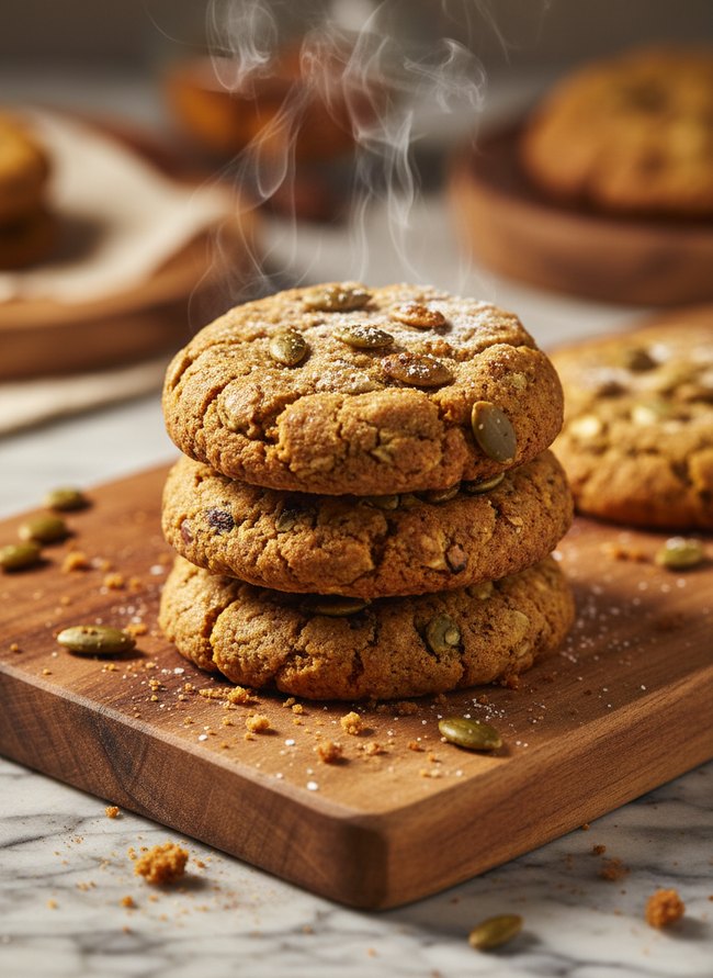 Spiced Pumpkin Seed Cookies