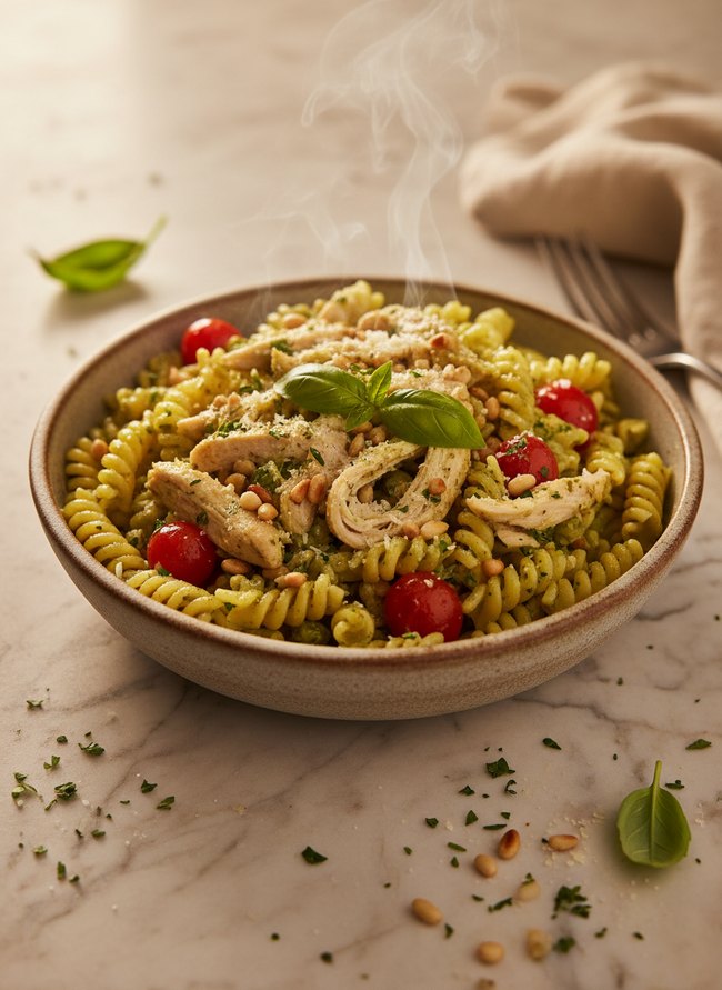 Chicken Pesto Pasta Bowl
