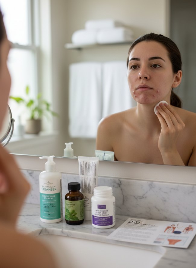 Tender Lower-Face Acne