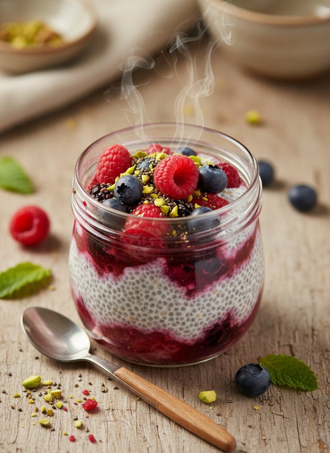 Berry Chia Seed Pudding