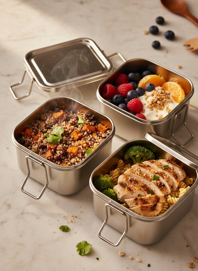 Stainless Steel Lunch Cubes