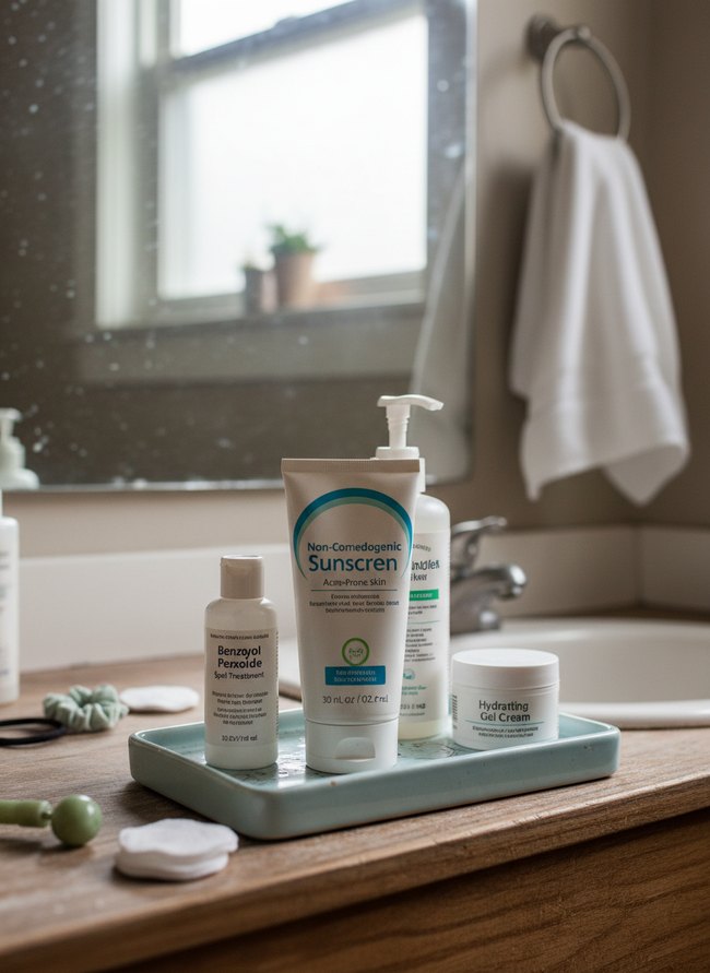 Non-Comedogenic Sunscreen Use