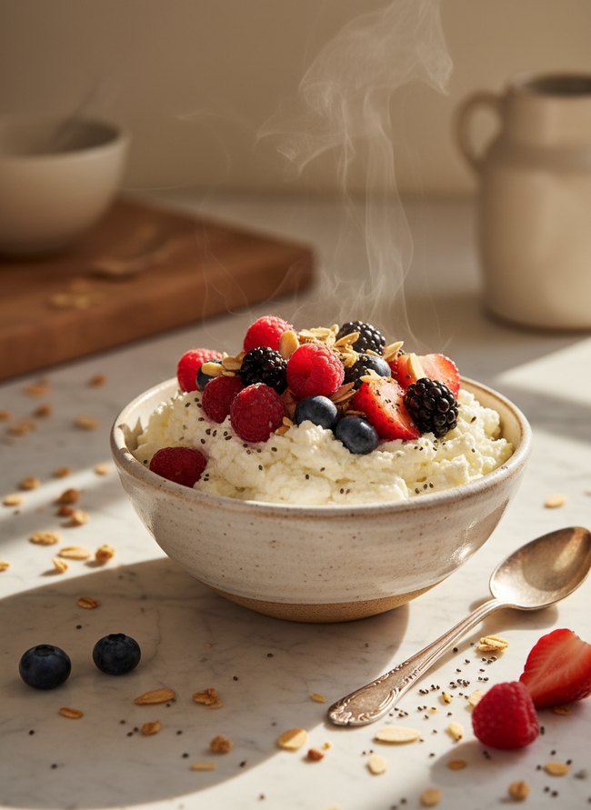 Whipped Ricotta Berry Bowl