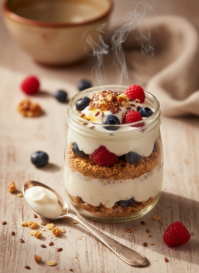 Flaxseed Yogurt Parfait