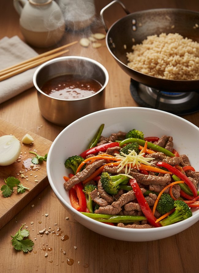 Lean Beef Stir-fry Prep