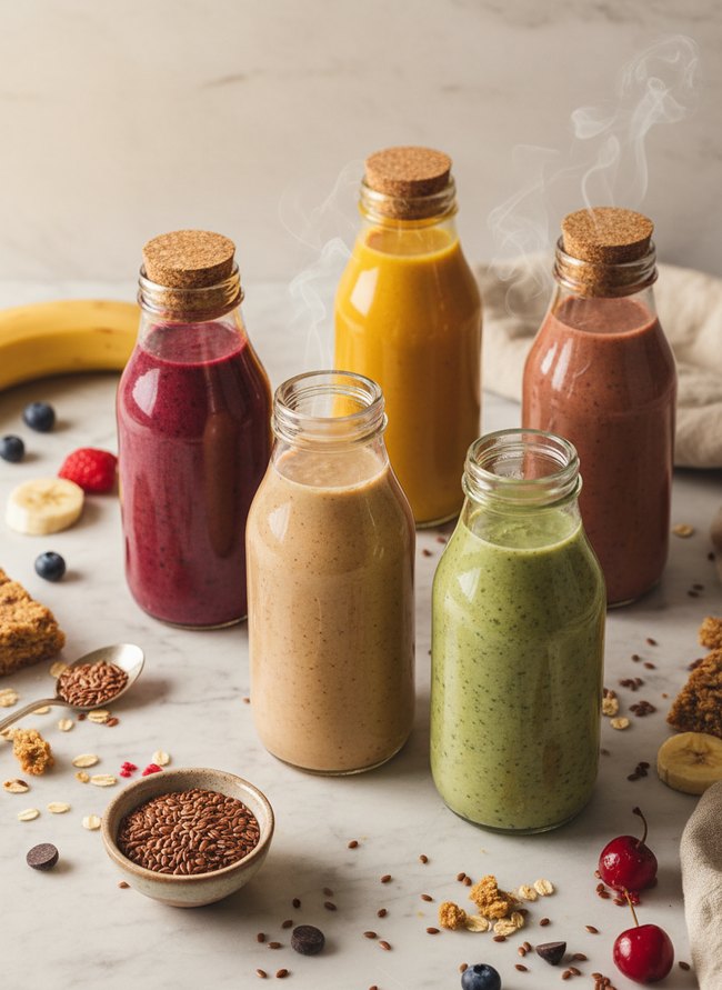 Flaxseed Smoothie Bottles
