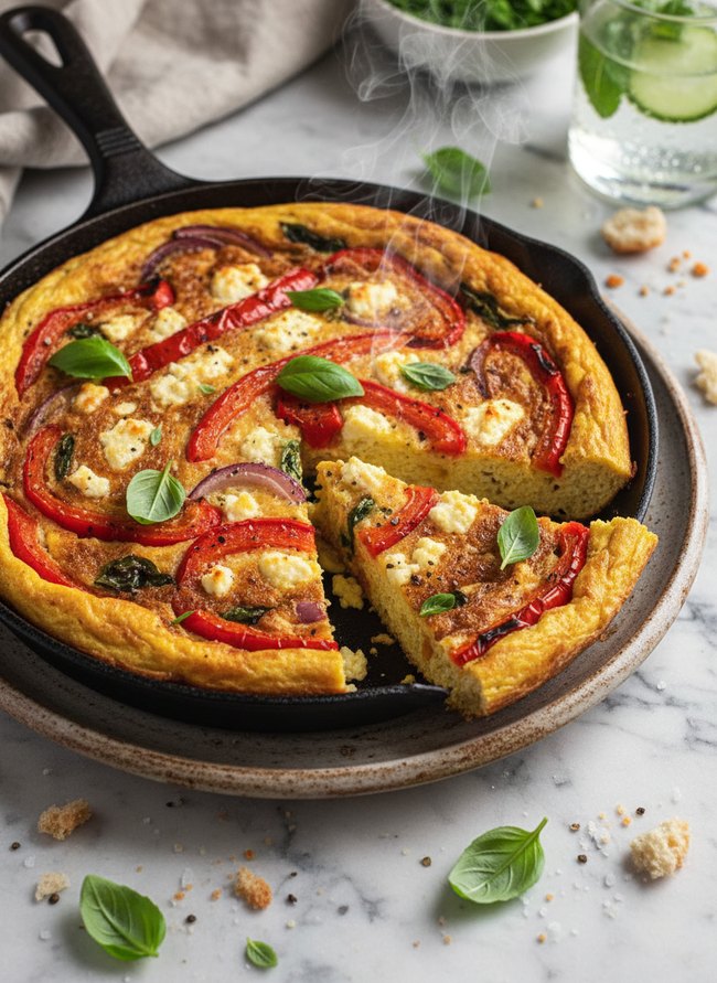 Roasted Red Pepper Frittata