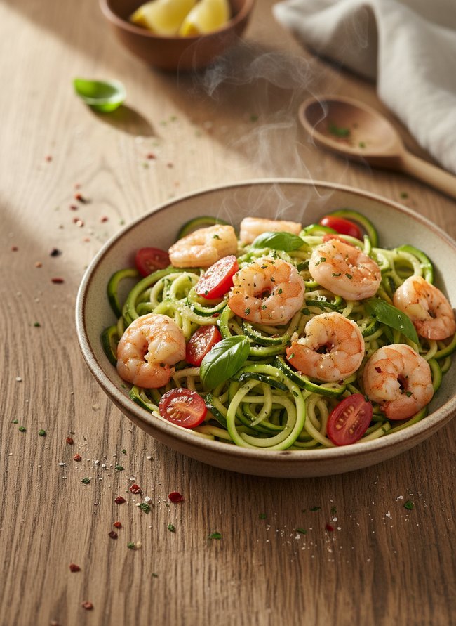 Shrimp Zucchini Noodles