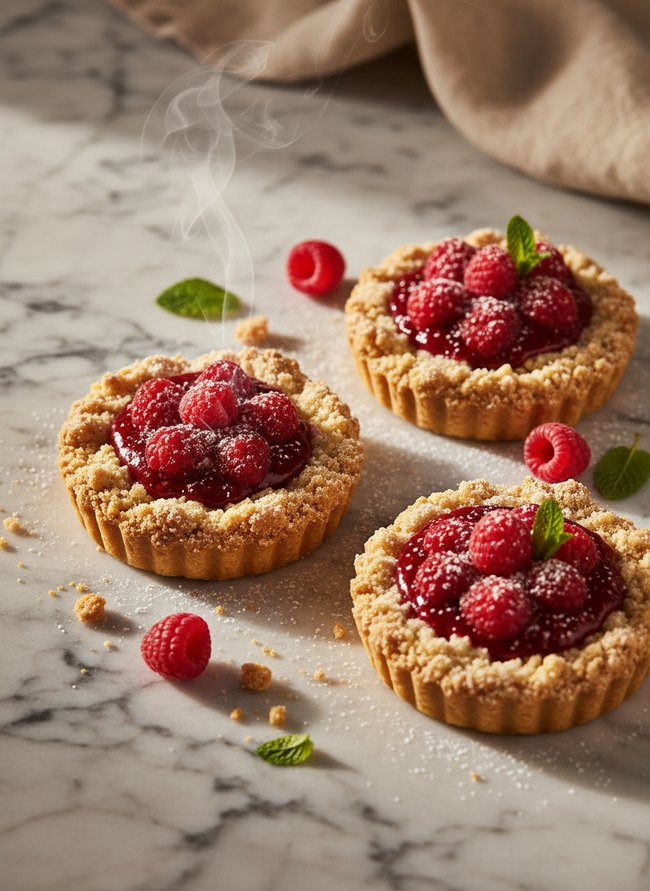 Grain-Free Raspberry Tartlets