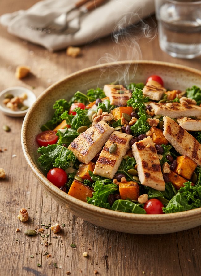 Hearty Chicken Kale Salad