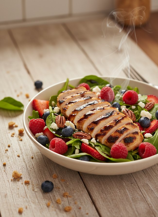 Balsamic Chicken Berry Salad