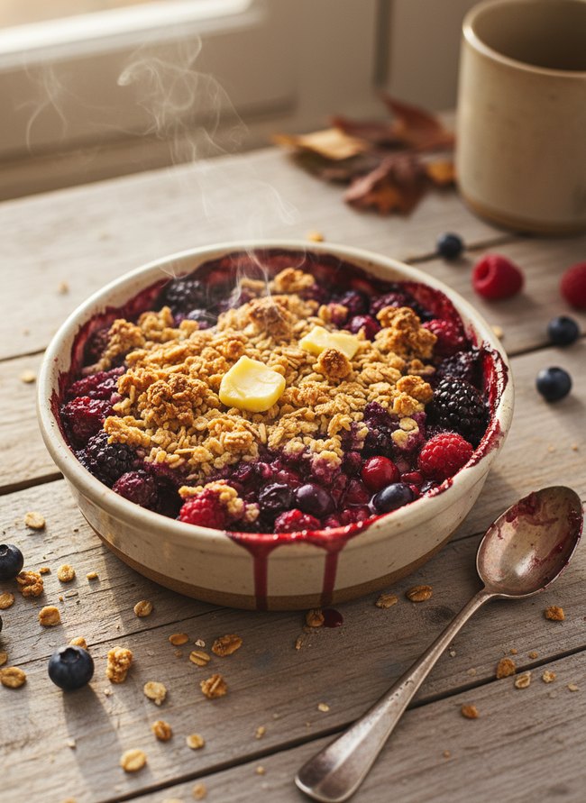 Warm Berry Crumble