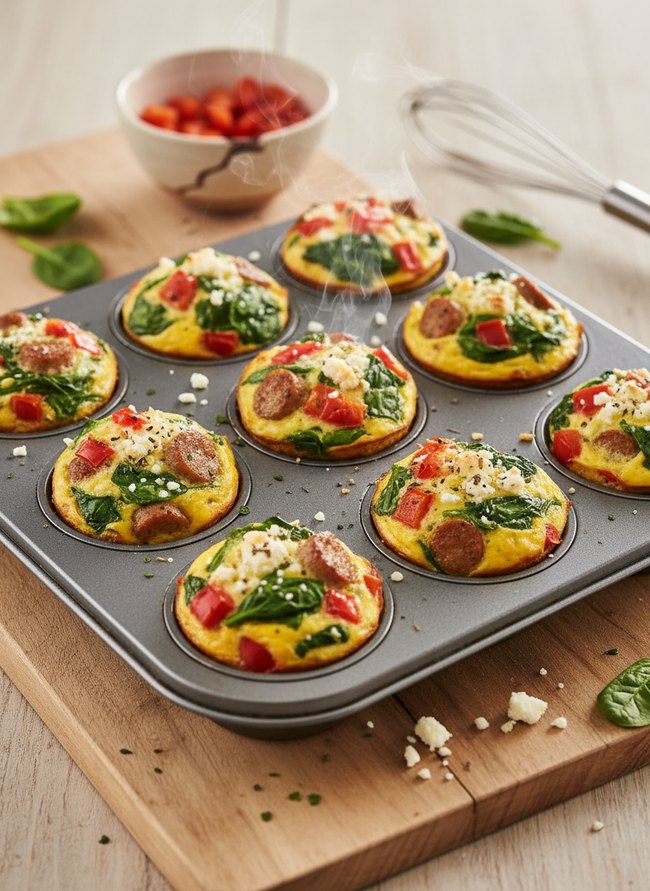 Egg Bake Muffin Prep