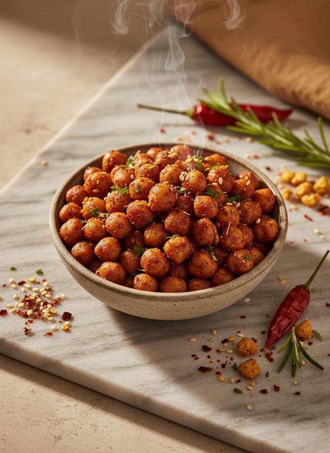 Spicy Roasted Chickpea Mix