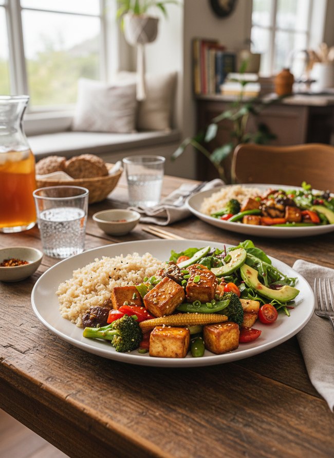 Savory Tofu Vegetable Stir-fry
