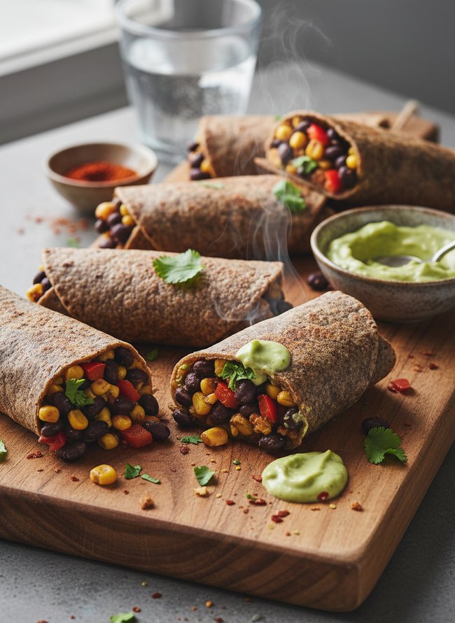 Black Bean Protein Wraps
