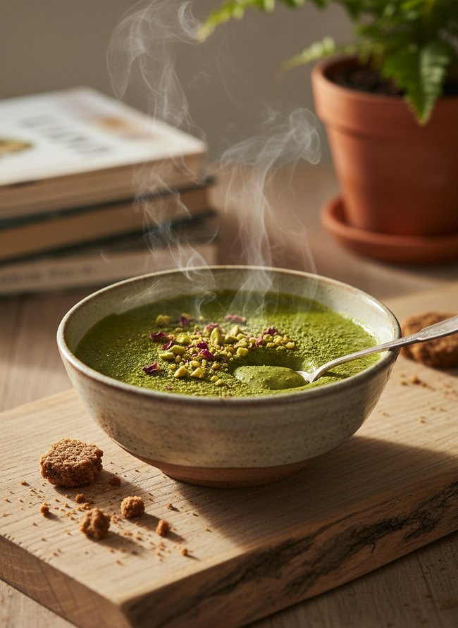 Matcha Green Tea Pudding