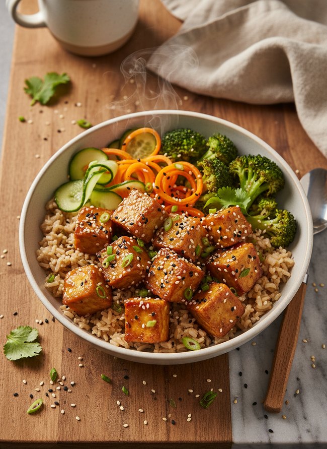 Sesame Ginger Tempeh Bowl