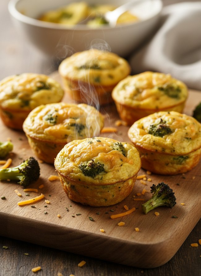Broccoli Cheddar Egg Muffins