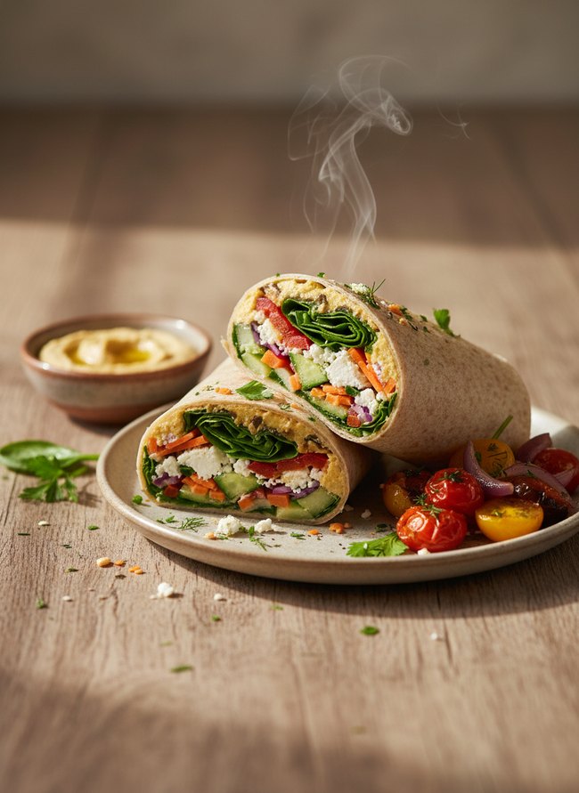 Hummus Veggie Wrap